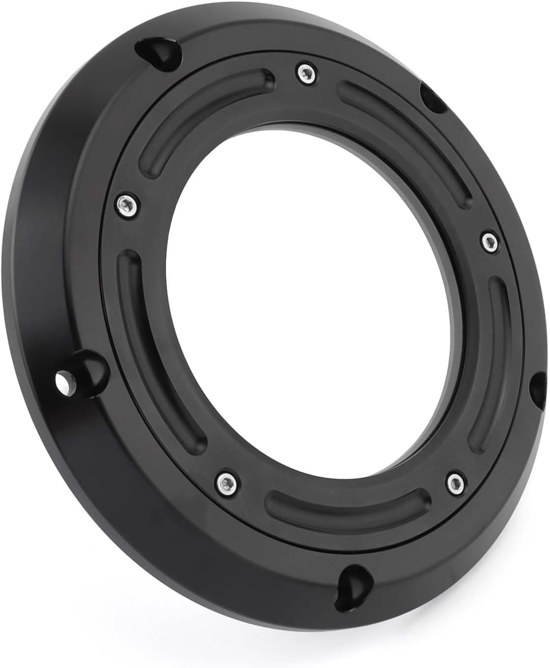 Motorcycle Derby Cover for Harley Dyna 1999-2017 Low Rider Street Bob Wide Glide Fat Bob Super Glide Softail 1999-2018 Breakout Deluxe Slim FLS (Black)