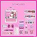 Barbie Beauty Deluxe Train Case, Includes Lip Gloss, Eyeshadow, Nail Polish, Blush, Hair Accessories & More! for Girls, Perfect for Gift-Giving, Ages 3+, by Townley Girl