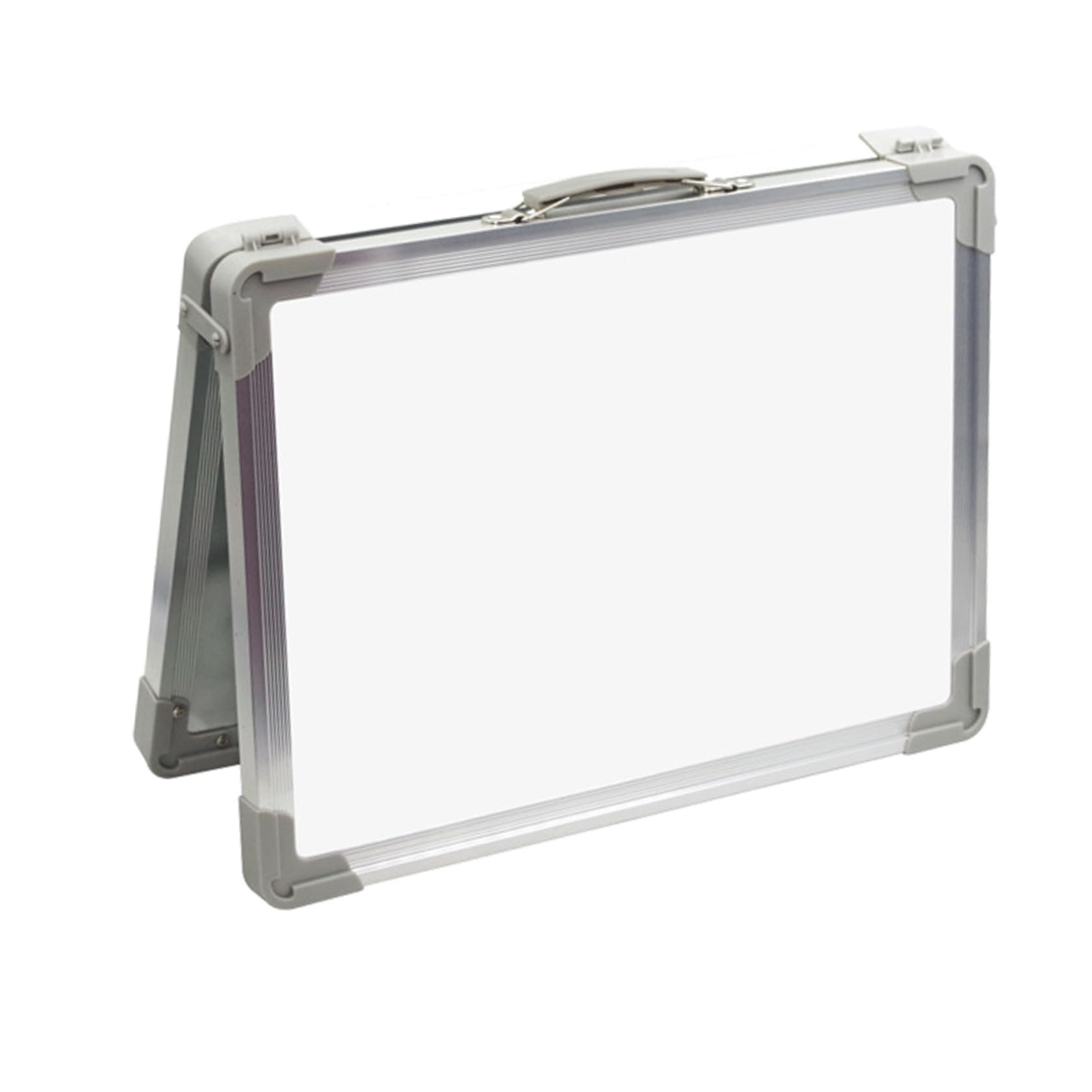 Abaodam Lavagna Magnetica Bianca Doppia Superficie Cancellabile Portatile per Scrivania con Spazio Scrittura Ampio e Supporto Memo per Ufficio Scuola e Casa