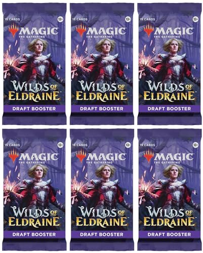 Generic 6 Packs MTG Draft Booster Pack Lot MTG Wilds of Eldraine