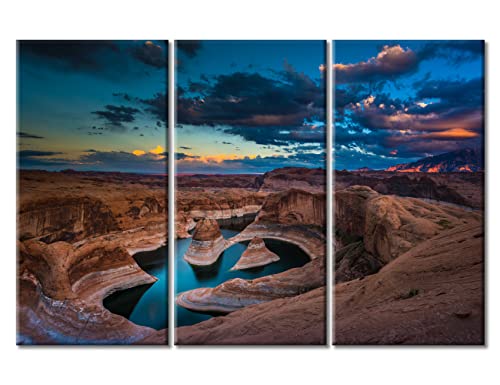 Toile murale de qualité supérieure lac Powell paysage encadré TUMOVO