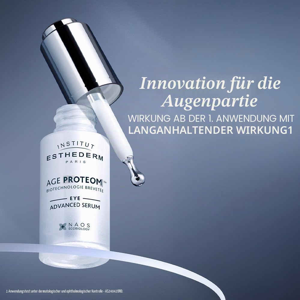 Institut Esthederm - Age Proteom Advanced Serum Eye 15 ml - ist das neue Serum für die Augenpartie der Zellen, getestet für den periokularen Bereich.