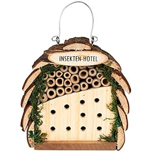 Gardigo Insektenhotel für Bienen und Marienkäfer Holz