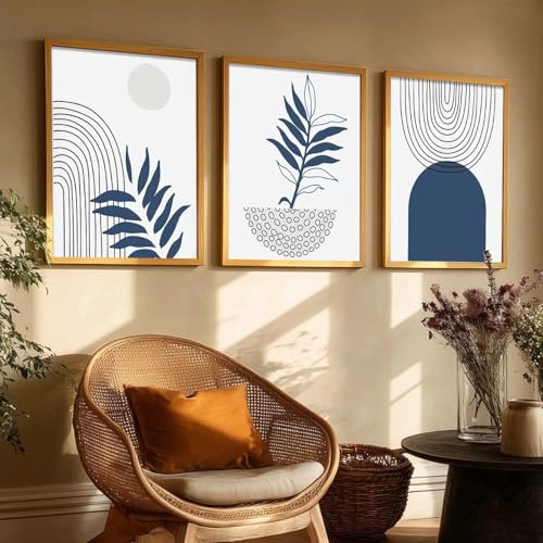 Image of Kalit Kala Decor Boho Art Home Decoration Painting | Paintings With Frame For Living Room Bed Room Hotel Wall Decor Digital Reprint Set of 3 (19X25 inch)