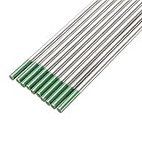 Tanstool Wolfram-Elektrode, Bogenschweißen, unter Argon, Wolfram-Nadel, reine Wolfram-Nadel, für WIG, WP (grün) 4,0 mm x 175 mm