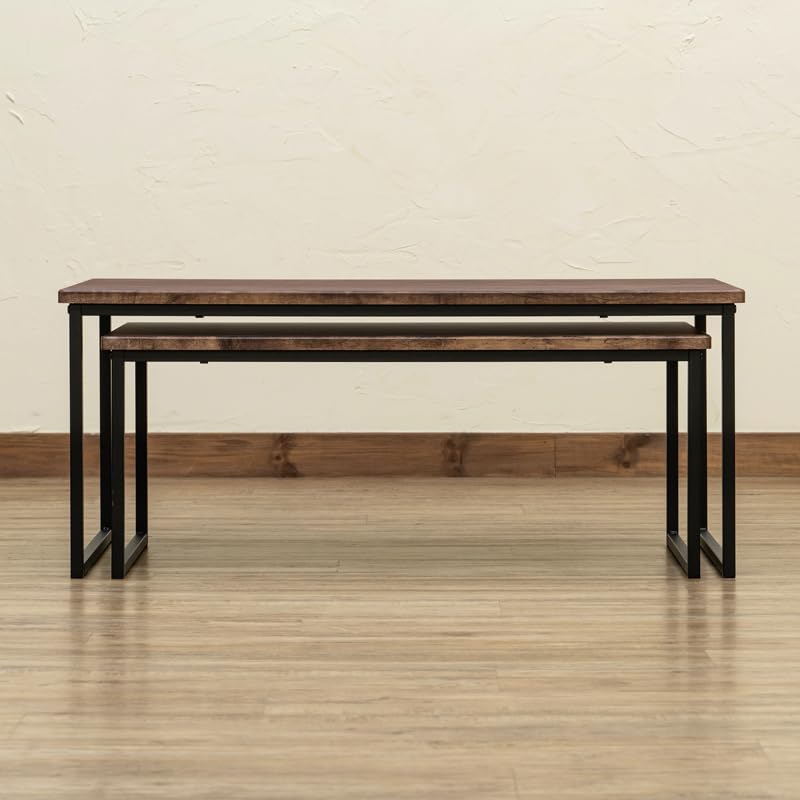 Amazon.co.jp: サカベ センターテーブル 大小2点セット 90cm×45cm 80cm