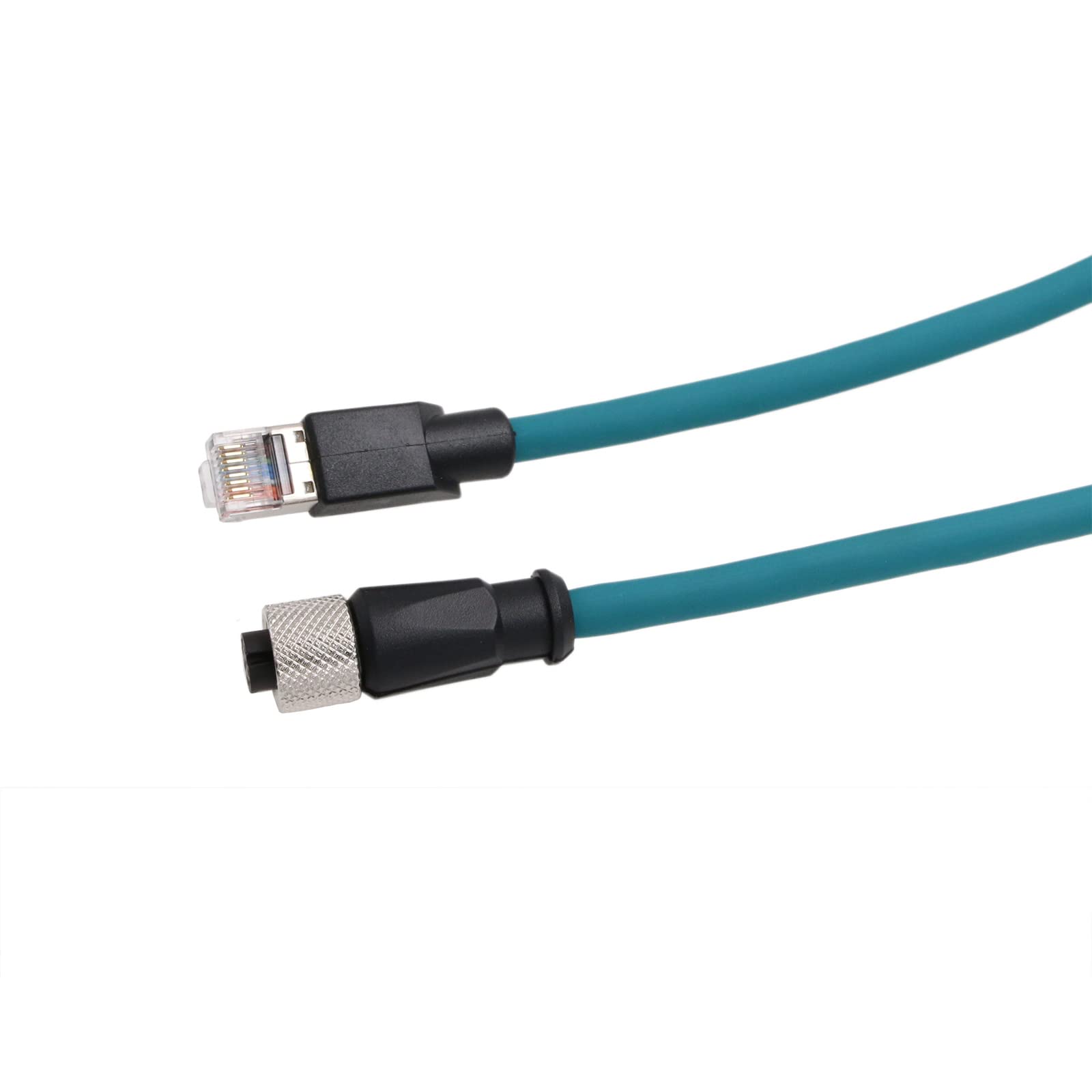 HangTon Ethernet Cable M12 X Code 8 Position Female To RJ45 Cat-6a For Industrial Actuator Sensor Profibus Network Automation Application 1m - View #12