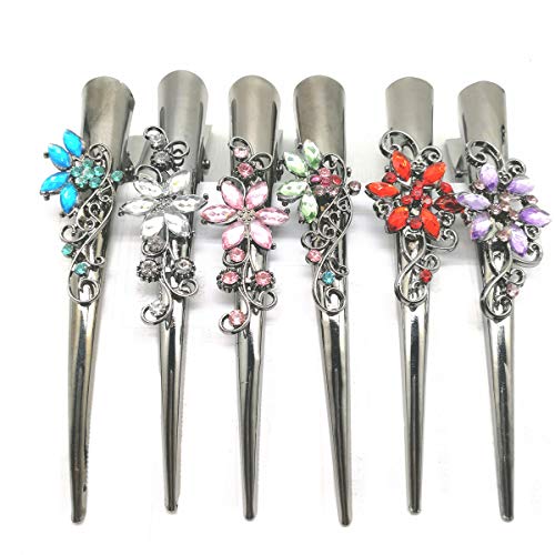CONOFA Set of 6 Metal Alligator Sectioning Clips
