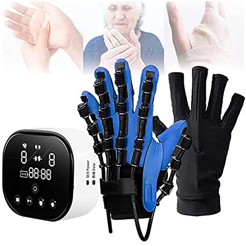 XYEJL Rehabilitation Robot Gloves, Hand Rehabilitation Device for Stroke Hemiplegia, Electric Finger Manual Training Physiotherapy Equipment Suitable for Finger Passive Training,LeftHand-L