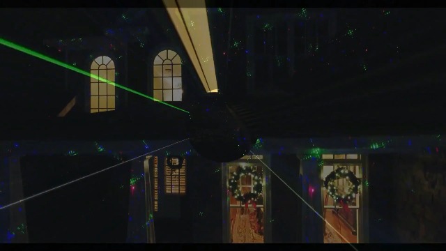 Image of LedMall Motion 8 Patterns in 1 Red, Green, and Blue Outdoor Christmas Laser Lights Projector with remote control and Security Lock