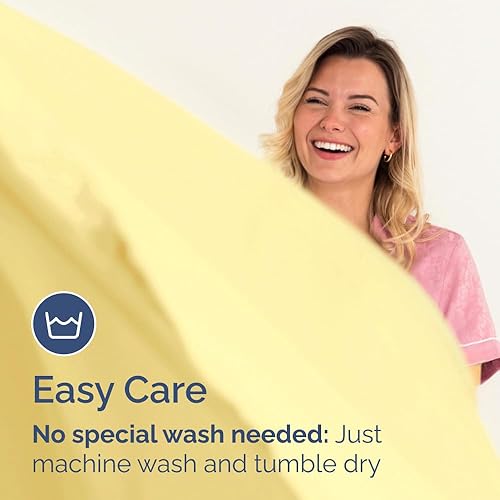 Miniatura 404 de King Fitted Bed Sheet - Bottom Single Fitted Sheet Only - Ultra-Soft Hotel Luxury Bedding w/ 8-16 Inch Deep Pockets - Breathable, Cooling & Wrinkle