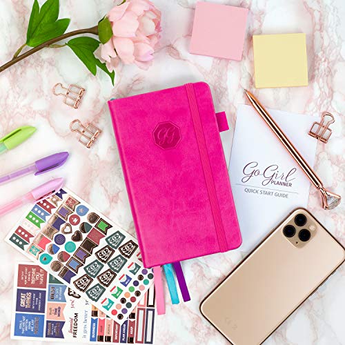 Gogirl Planner And Organizer For Women – Pocket Size Weekly Planner, Goals Journal & Agenda To Improve Time Management, Productivity & Live Happier. Undated – Start Anytime, Lasts 1 Year - Hot Pink #TOP6