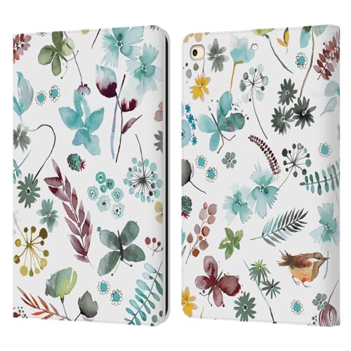 Housse iPad 9.7 Cuir Fleurie Ninola pour Travailler au Café