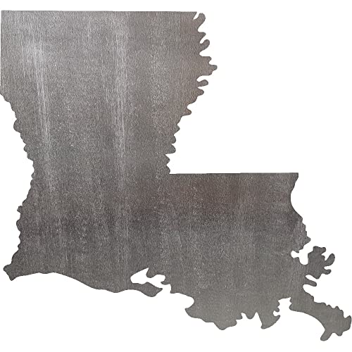 Louisiana Metal Cutout Shape, Wall Art Decoration for Home (Bedroom,