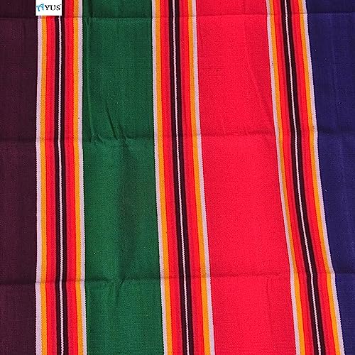 Image of AYUS Solapuri Carpet /Galicha Rug Dari 100% Cotton - 1 (Multicolor Extra Large Size 72 inch x 120 inch or 6 X 10 Feet)