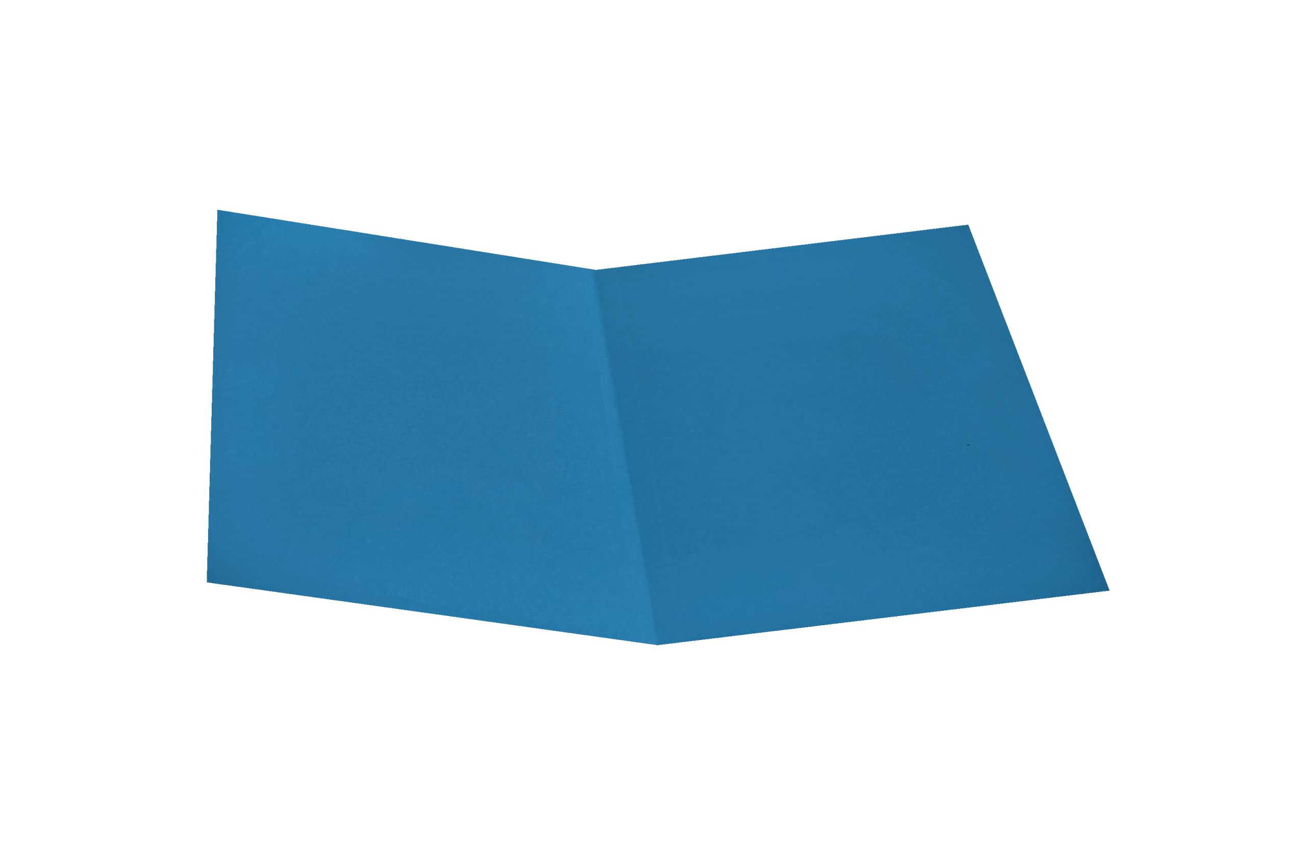 Alevar Cartelline Semplici in Cartoncino Bristol 270 gr, Formato 25x34 cm, Colore Azzurro, Confezione da 50 Pezzi