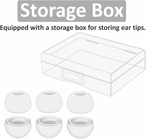 Vista 19 de Almohadillas de repuesto para AirPods Pro, JNSA Air Pods Pro Covers Air Pods Pro, almohadillas de silicona para los oídos, 3 pares, tamaño pequeño