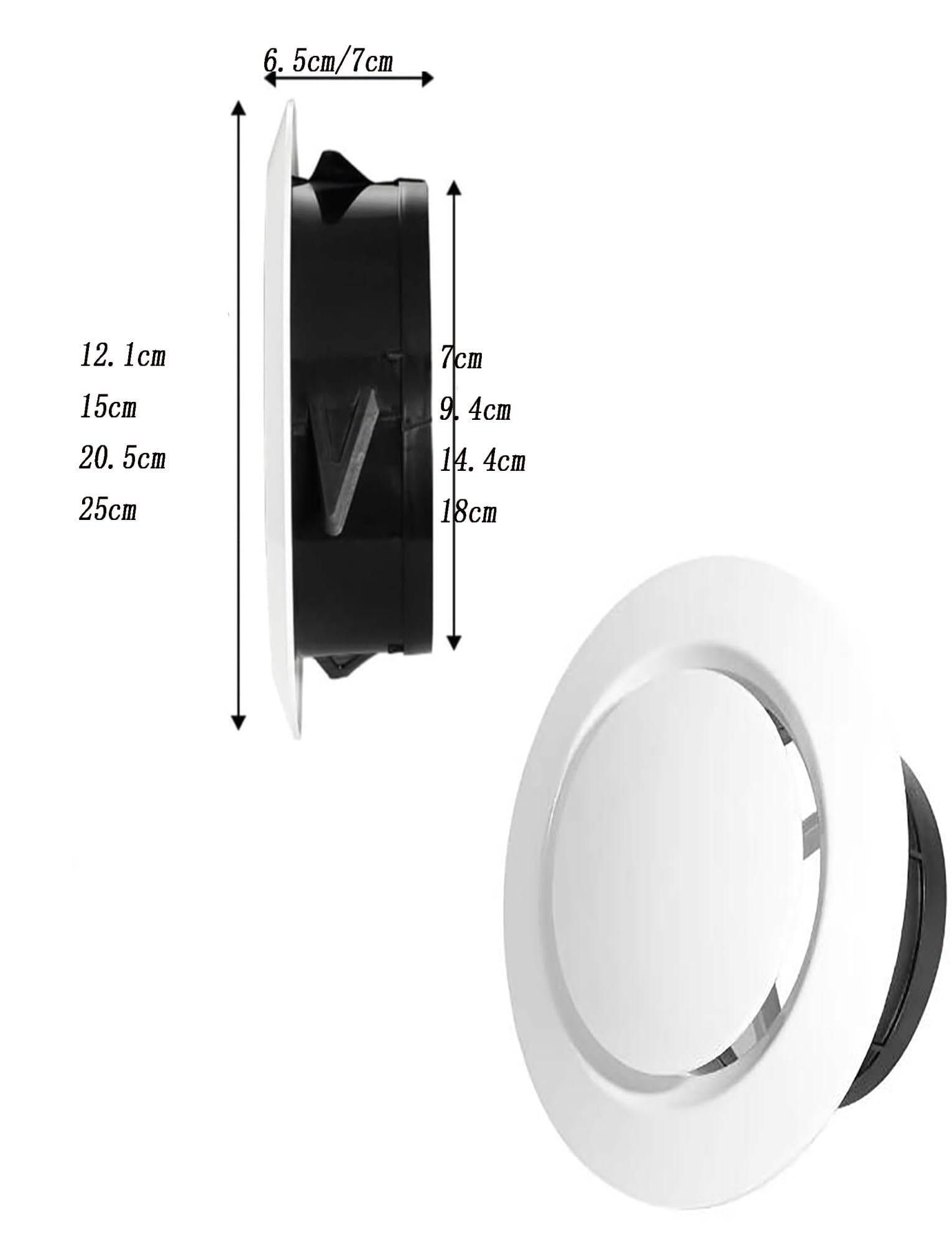 Griglia di ventilazione HVAC con filtro fine per sistema di aria fresca domestica e AC centrale da 15 cm, migliora la qualità dell'aria e il comfort