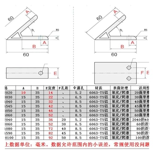 Fixation d'angle à 45° renforcée pour stabiliser un cadre en profilé alu - 6