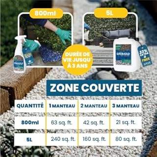EASIHOLD Rocks - Liant à Gravier XL 5L pour Coller des Pierres, des écorces et du Gravier sur Les Bordures, Les patios et Les allées de Jardin. Dure jusqu'à 3 Ans, Non Toxique, prêt à l'emploi.