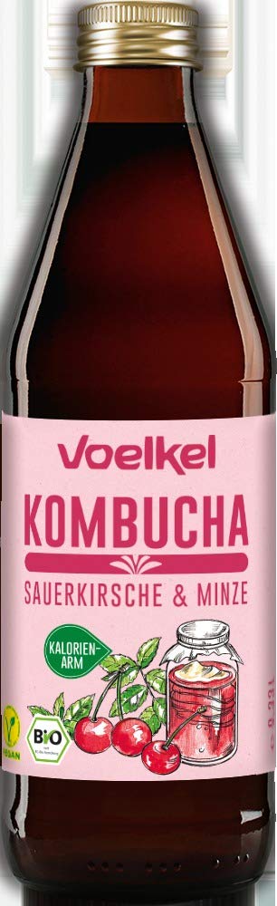 Voelkel Bio Kombucha Sauerkirsche Minze (6 x 330 ml)