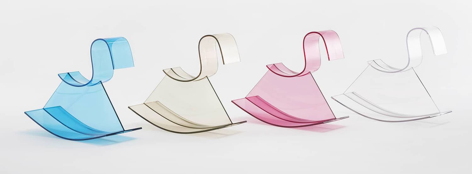 Amazon.co.jp: Kartell ロッキングチェア ライトブルー W28/D73/H62cm