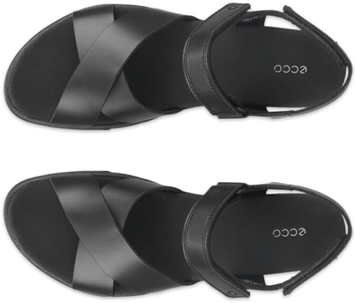 ECCO womens Ecco ダマラ 本革 レディース フラット ストラップ サンダル Eu39 image 5