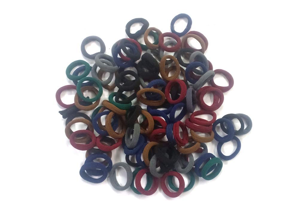 RosePetals ® Mini Hair Rubber Bands Multi Colored Elastic Cotton Stretch Hair Ties Ponytail Holder. For Baby Girls. (English Dark Color) (B09NMVJWC8) Amazon Price History, Amazon Price Tracker