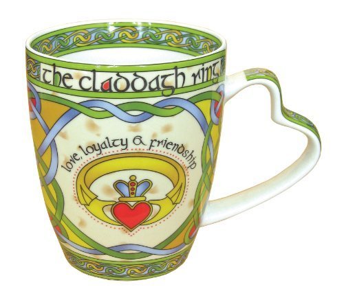 Irish Claddagh Ring Bone China Mug - An Irish Gift designed in Galway Ireland by Royal Tara