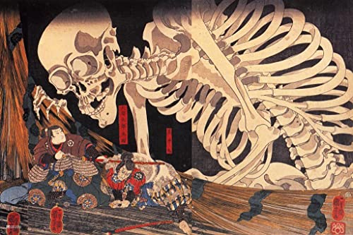 Mitsukuni Defying the Skeleton Spectre Poster