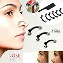 AlexVyan 3D 12Pcs(2 Set) in 3 Size Nose Up Lifting Shaping Bridge Nose Corrector Facial Beauty Nose Clip For Correcting Your Nose Clipper Beauty Tool Straightening Nose Shaper gallery image