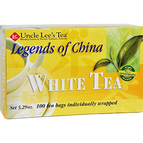 Uncle Lee’s White Tea, Bulk - Delicate and Refreshing White Tea from China, Wellness Tea Rich in Polyphenols and Antioxidants for Immunity & Vitality, Low Caffeine, 100 Count (Pack of 3)