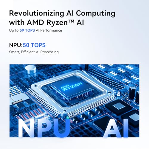 Image of MOREFINE AI Mini PC AMD Ryzen AI 5 340(4.8 GHz | 59 Tops | Radeon 840M) 16G DDR5 1TB NVME SSD Mini Gaming Computers Oculink /USB 4.0 /4-Screen 4K Display /WiFi 6 /BT5.2 /2.5G LAN Port