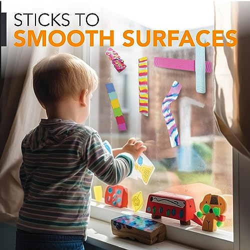 BUNMO Sensory Suction Toys 6pk | Sensory Toys for Kids with Autism | Stimulating & Addictive | 3+ Years | Multicolor