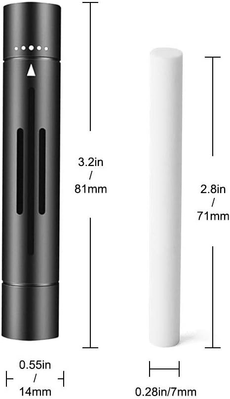 3 Packs Car Diffuser Vent Clip, Cylindrical Essential Oil Car Vent Clips Aroma Diffuser with 18 Refill Sticks for Car, Office, Bathroom, Kitchen, Pet Houses