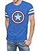 Marvel Comics Avengers Age of Ultron Captain America Varsity Logo Mens T-shirt M