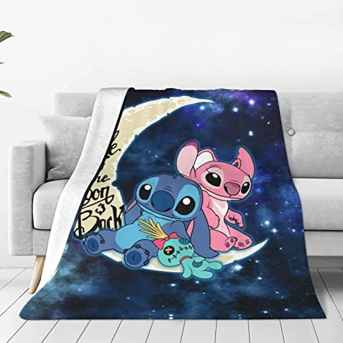 TEXPXV Cute Cartoon Throw Blanket for Adults Kid 3D Printed Fuzzy Cozy Microfiber Plush Lightweight Fleece Blanket All Season for Home Couch Bed and Sofa Gifts 50"x60"
