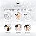 ZustBeauty 3 Pack Derma Roller Kit - Derma Roller with Titanium 540 Tips - 25% Vitamin C Serum (1 oz) - Skin Care Cream (0.18 oz) - for Women and Men
