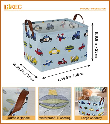 Image of Rectangle Storage Basket, Storage Bins with Handles, Books Box, Gift Baskets(Car)