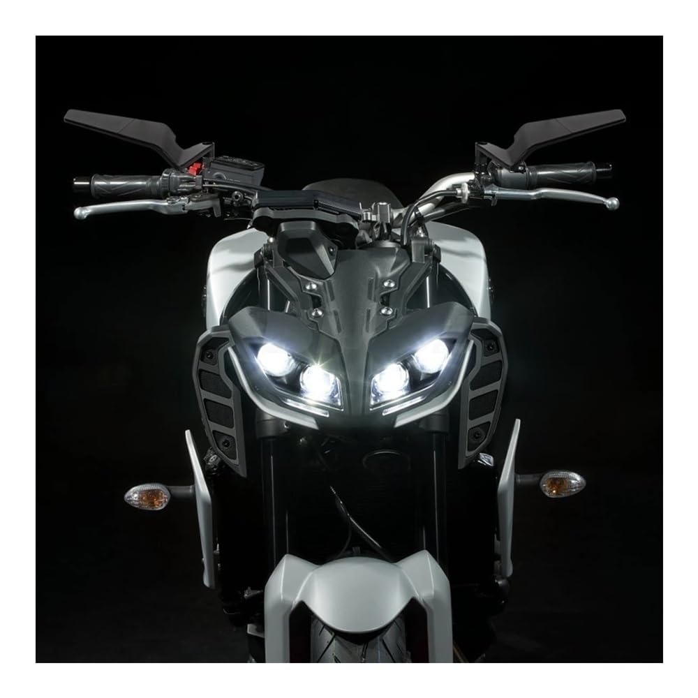 motos Miroir vélo Rétroviseurs Latéraux Moto Pour MT07, MT09, FZ07, FZ09, MT03, MT10, Ailettes Furtives, Kits Rétroviseurs Rotatifs Et Réglables(Type C)