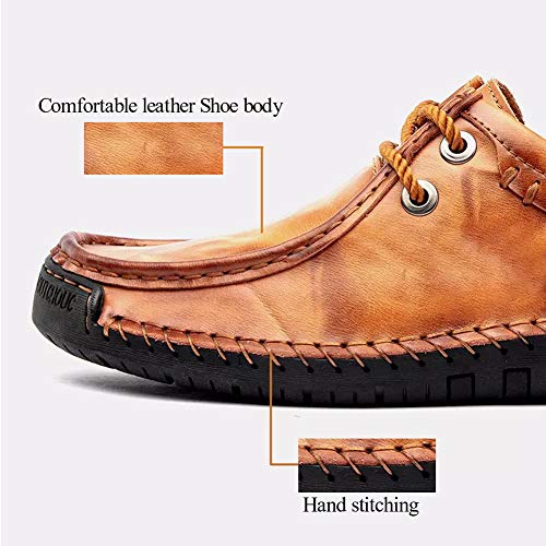 Men's Loafers Casual Leather Dress Shoes Driving Penny Boat Moccasins Flats Oxford Slippers Walking3