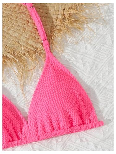Image of SHENHE Girl's 3 Piece Swimsuits with Cover Up Skirt Halter Triangle Bathing Suits Bikini Set
