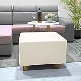 puff bau 60 cm ▶ 【Decoración perfecta】: la tela de alta elasticidad proporciona una protección completa para su otomana. Esta elegante funda se adapta a otomanas cuadradas, otomanas de forma rectangular y otomanas de almacenamiento de gran tamaño. No solo protege su otomana de las manchas, sino que también renueva sus muebles en casa, creando un aspecto tapizado personalizado. El medio ambiente natural y ecológico proporcionan una buena opción para el hogar con niños y mascotas.