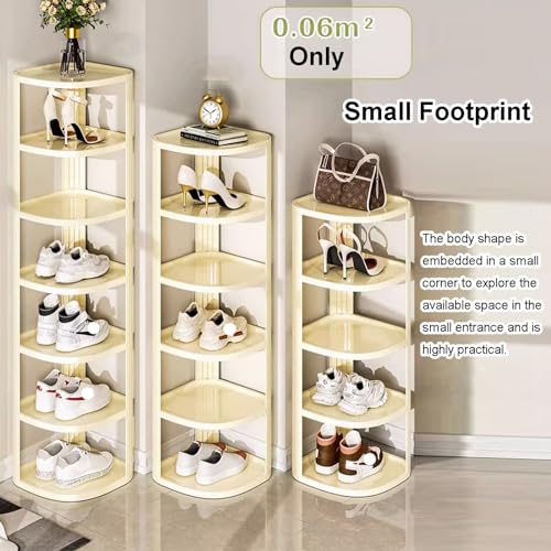 Étagère à chaussures verticale et compacte pour l'entrée et les petits espaces