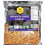 Premium Fried Garlic | 100% Natural (Non-GMO) | Gluten Free | KETO Friendly | No Sodium | Low Carb | Resealable Bag | 32 oz |By Nawabi Life