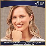 Official Harry Potter Time Turner Gold Plated Stud Earrings - Image 2