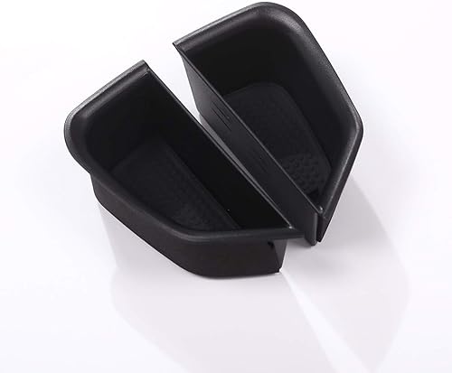 CHEYA Caja de almacenamiento para manija interior de la puerta delantera del automóvil, bandeja para teléfono, organizador de puerta trasera para