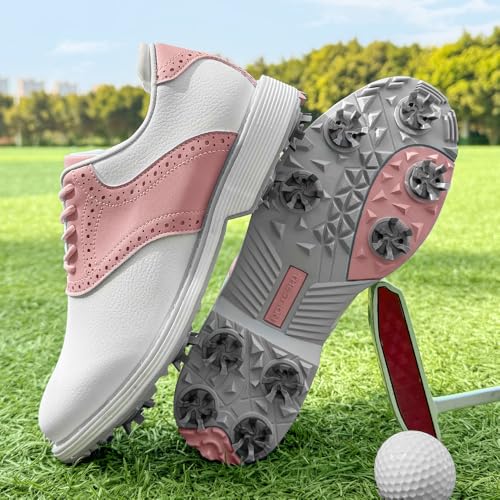 Image of THESTRON Women Golf Shoes Professional Spikeless Golf Sports Sneakers Female Golf Footwears Ladies Golf Walking Sneakers