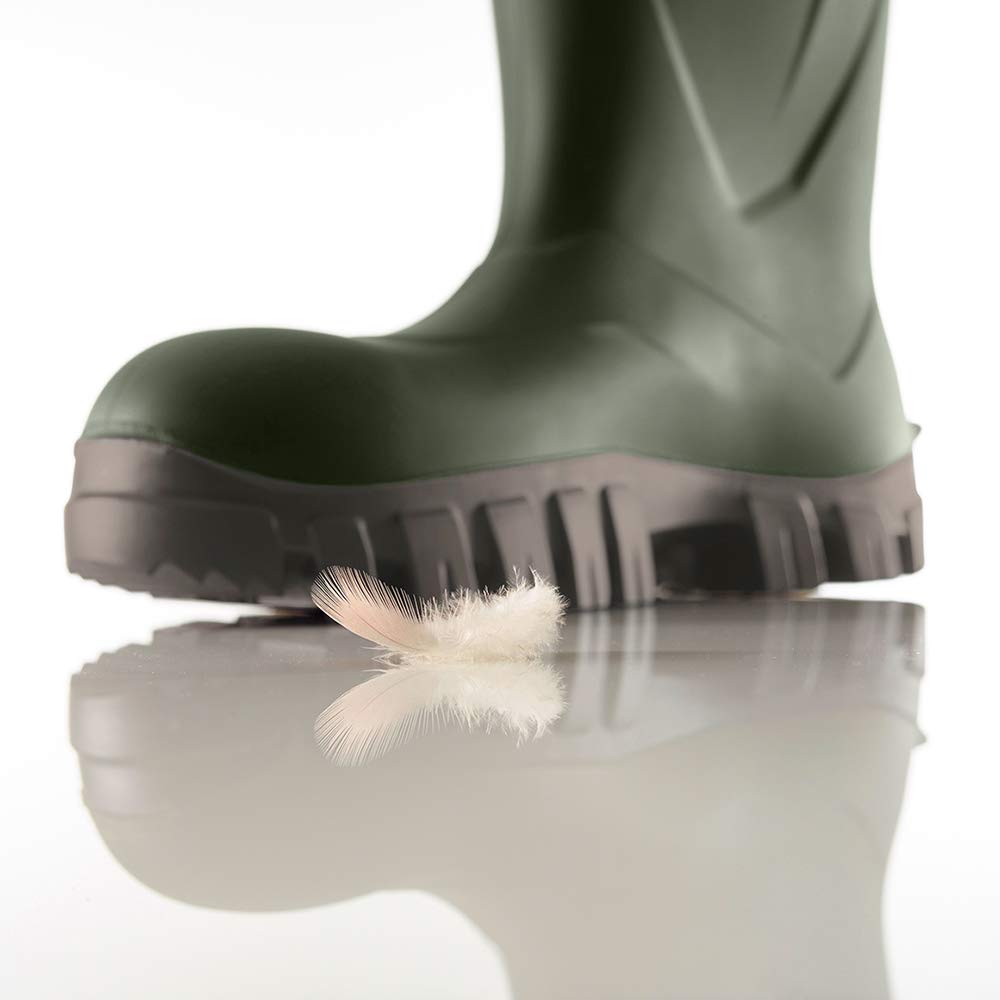 Steplite XCI S5 Robuste Sicherheitsstiefel für Herren und Damen, Sicherheitskappe und Sicherheitssohle, metallfrei, Arbeitsstiefel zum Angeln, leicht, rutschfest, Winterstiefel isolierend, grün, EU 41