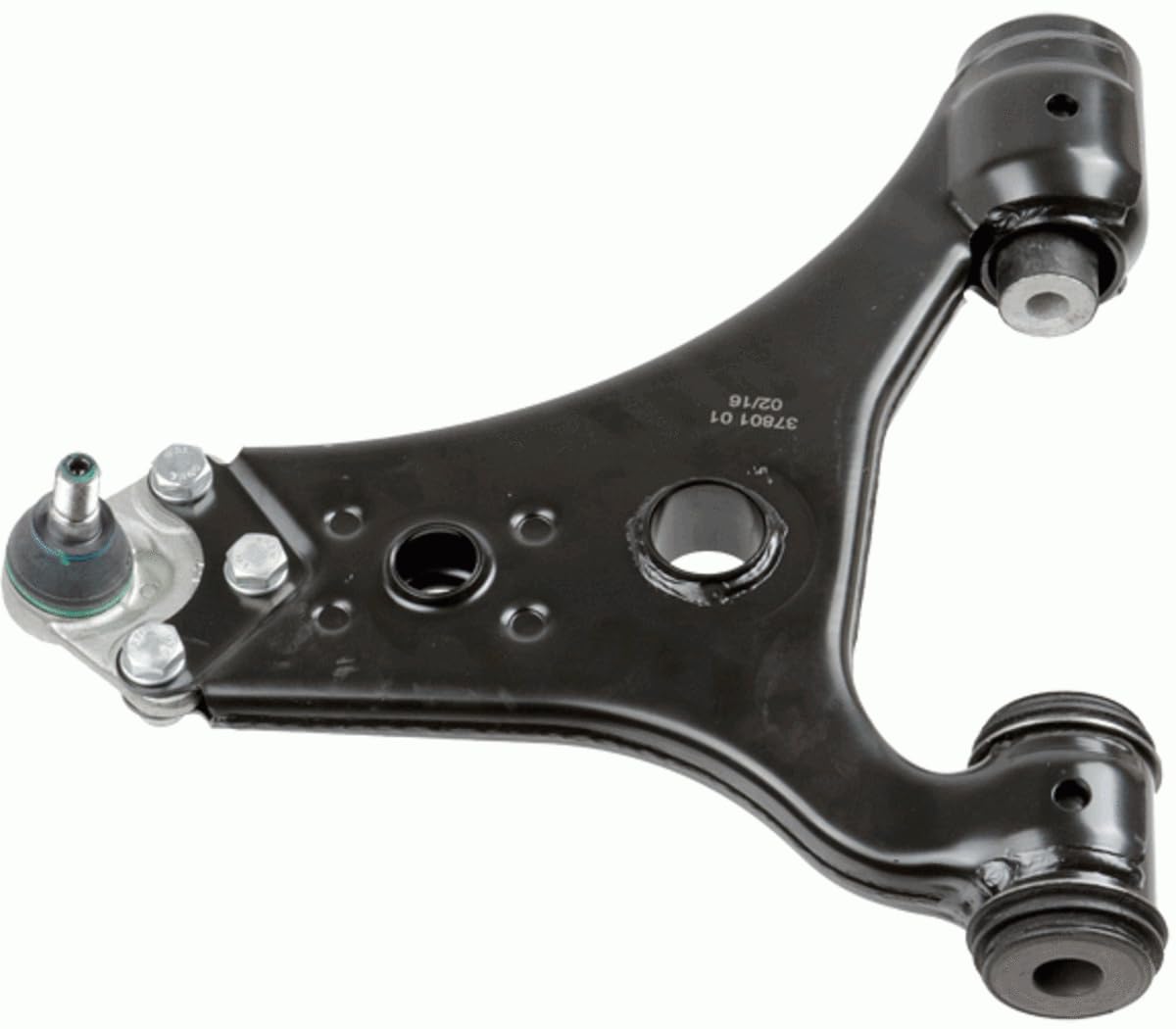 LEMFÖRDER 37801 01 Braccio Oscillante Sospensione Ruota per Mercedes-Benz Classe A (W169) 2004-2012 Sx, Assale anteriore e altri veicoli